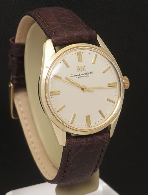 fig 5. Very Rare Mint Condition Gold Filled Water Resistant IWC Calibre 89 From 1968