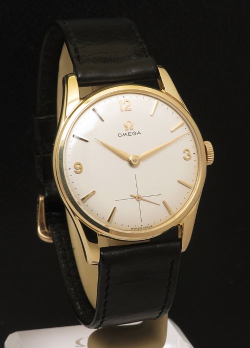 fig 3. Extremely Rare Museum Quality Solid 18ct Gold Omega 268 Strap Buckle Box 1959