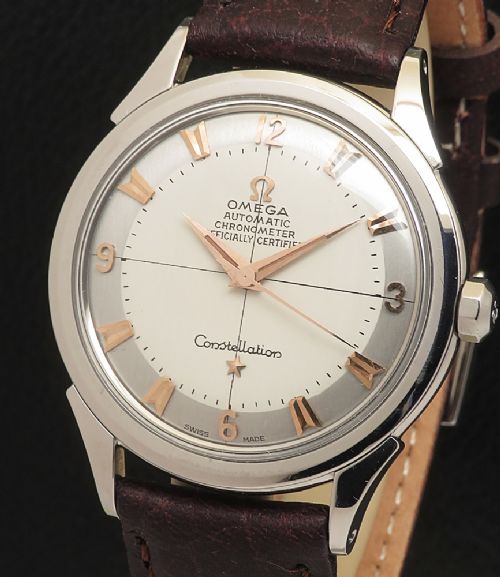 fig 1. Rare Omega Constellation Chronometer Bumper Automatic With Box c1954