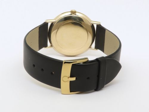 fig 4. Superb Fully Restored Solid 9ct Gold Omega 601 Slimline From 1966