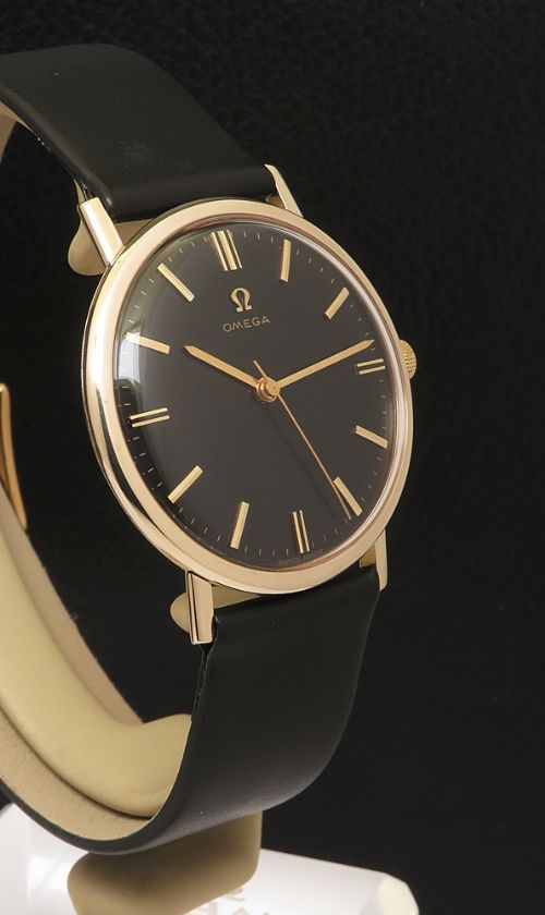 fig 5. Superb Fully Restored Solid 9ct Gold Omega 601 Slimline From 1966