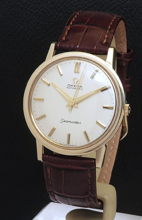 Mint Heavy Solid 9ct Gold Omega Seamaster Automatic C1965
