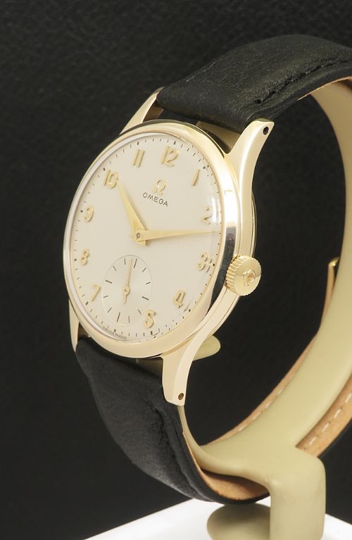 fig 1. Mint Condition All Original Solid 9ct Gold Omega Classic 266 From 1956