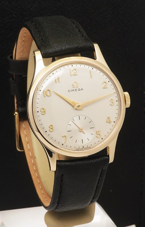 fig 2. Mint Condition All Original Solid 9ct Gold Omega Classic 266 From 1956