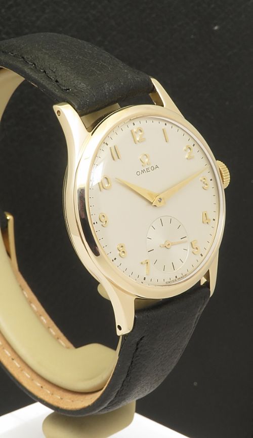 fig 3. Mint Condition All Original Solid 9ct Gold Omega Classic 266 From 1956