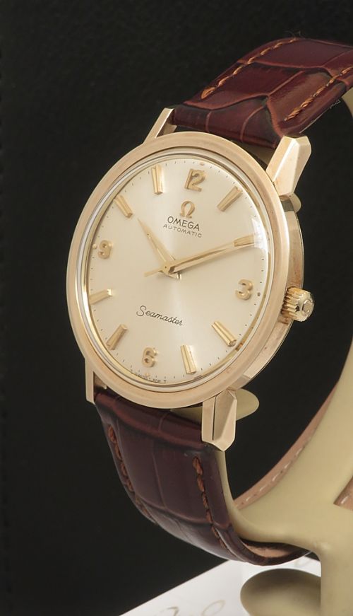 fig 3. Mint Heavy solid 9ct gold Explorer Dial Omega Seamaster Automatic c1964