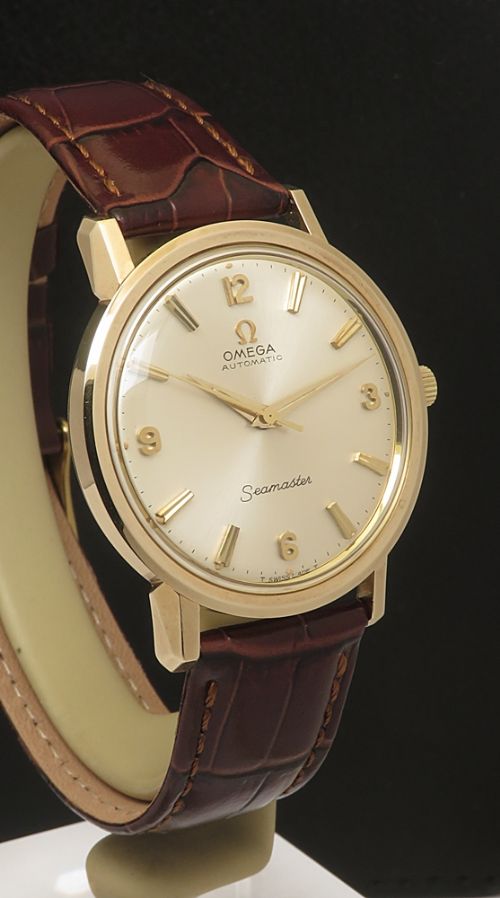 fig 4. Mint Heavy solid 9ct gold Explorer Dial Omega Seamaster Automatic c1964