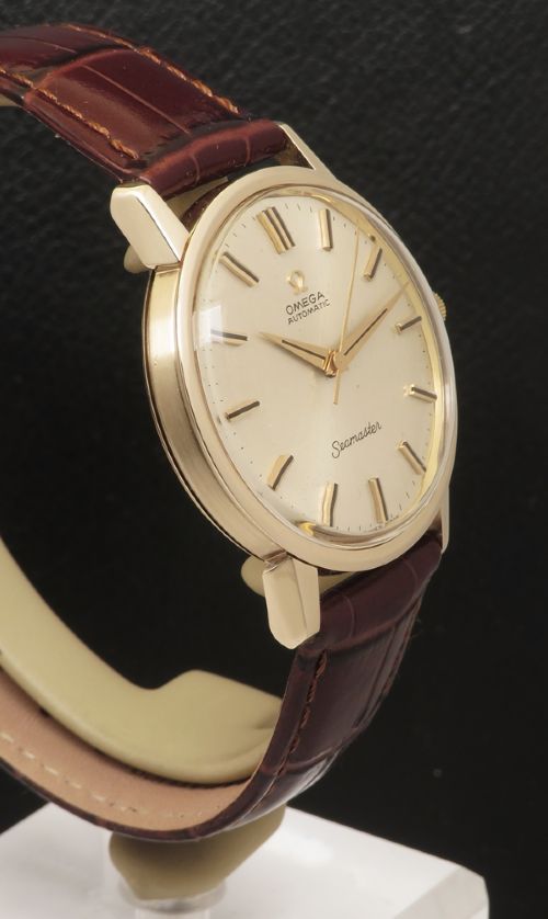 fig 3. Near Mint All Original Heavy Solid 9ct Gold Omega Seamaster Automatic 1964