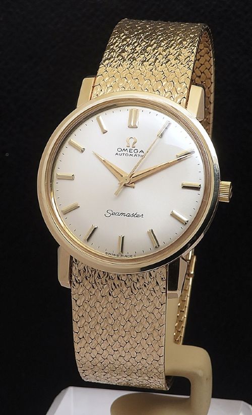 MUSEUM QUALITY UNWORN HEAVY SOLID 9CT GOLD OMEGA SEAMASTER BOX PAPERS 1967 - ADDITIONAL PHOTO 1