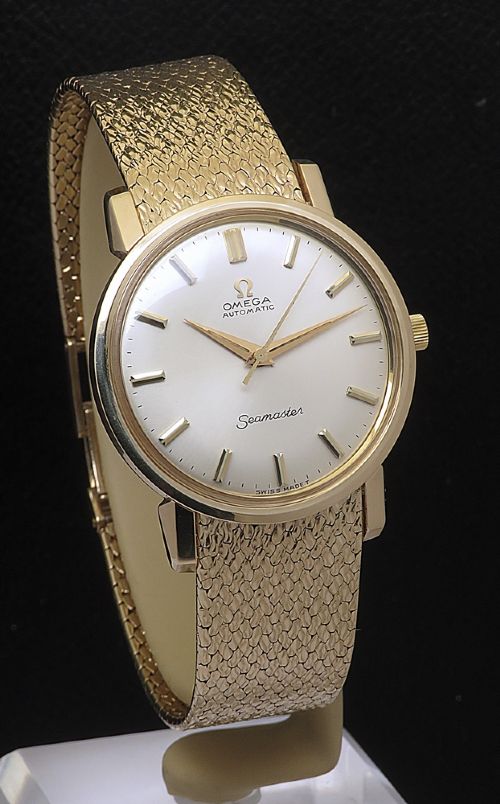 MUSEUM QUALITY UNWORN HEAVY SOLID 9CT GOLD OMEGA SEAMASTER BOX PAPERS 1967 - ADDITIONAL PHOTO 3