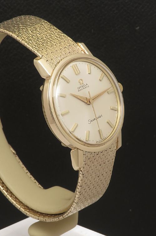 MUSEUM QUALITY UNWORN HEAVY SOLID 9CT GOLD OMEGA SEAMASTER BOX PAPERS 1967 - ADDITIONAL PHOTO 4