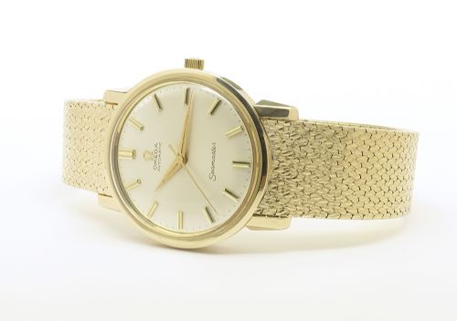 MUSEUM QUALITY UNWORN HEAVY SOLID 9CT GOLD OMEGA SEAMASTER BOX PAPERS 1967 - ADDITIONAL PHOTO 8