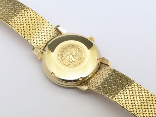 MUSEUM QUALITY UNWORN HEAVY SOLID 9CT GOLD OMEGA SEAMASTER BOX PAPERS 1967 - ADDITIONAL PHOTO 9