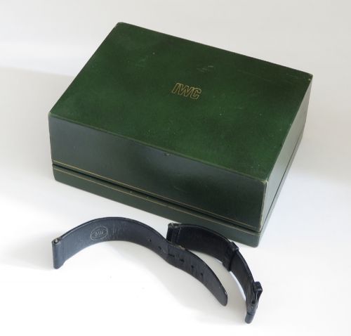 fig 6. Mint All Original Solid 18ct Gold IWC 8541B Automatic Chronometer 1969 with Box