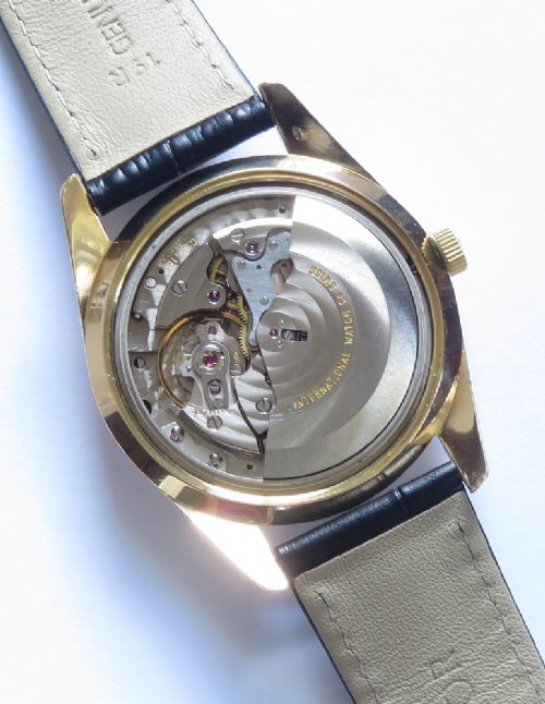 fig 8. Mint All Original Solid 18ct Gold IWC 8541B Automatic Chronometer 1969 with Box