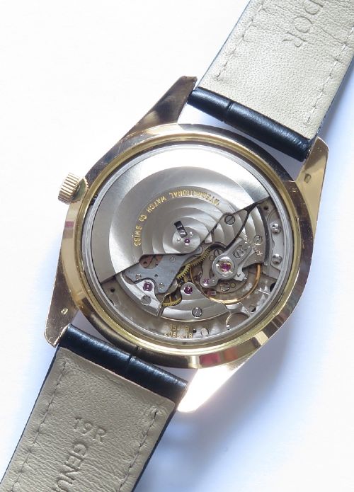 Mint All Original Solid 18ct Gold IWC 8541B Automatic Chronometer 1969 with Box View X