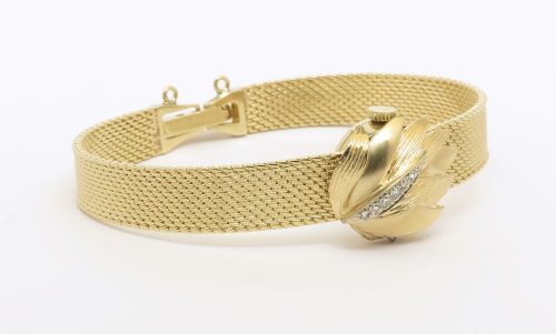 MINT SOLID 14CT GOLD OMEGA DIAMOND HOODED COCKTAIL WATCH FROM 1966 WITH BOX - ADDITIONAL PHOTO 4