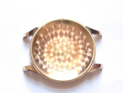 MUSEUM QUALITY UNWORN SOLID 9CT GOLD TREBEX WITH BOX PAPERWORK BUCKLE AND STRAP FULL SET FROM 1954 - ADDITIONAL PHOTO 12