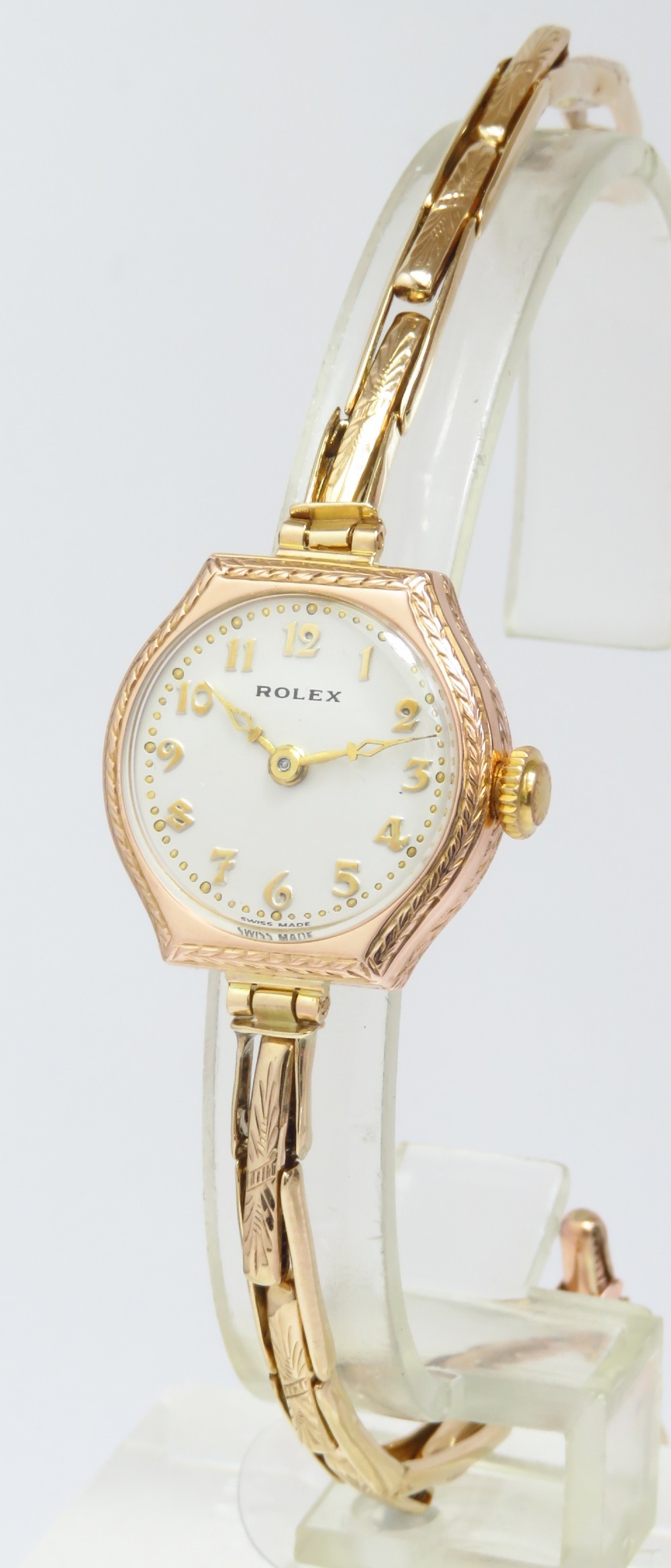 GORGEOUS SOLID 9CT GOLD ROLEX LADIES VINTAGE COCKTAIL WATCH C1928