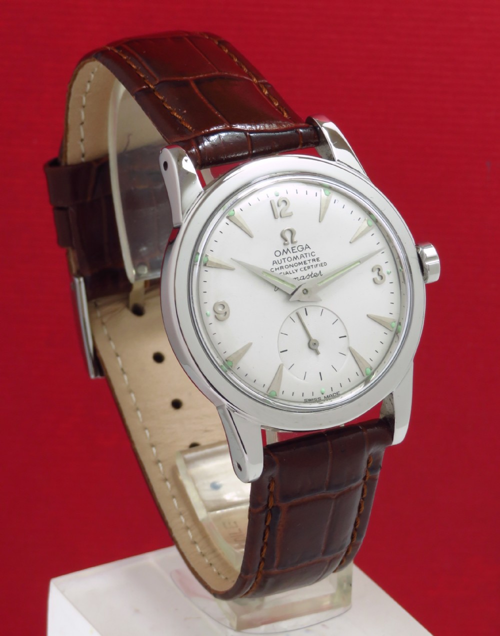 WONDERFUL OMEGA SEAMASTER CHRONOMETRE AUTOMATIC BUMPER MENS VINTAGE WATCH C1949