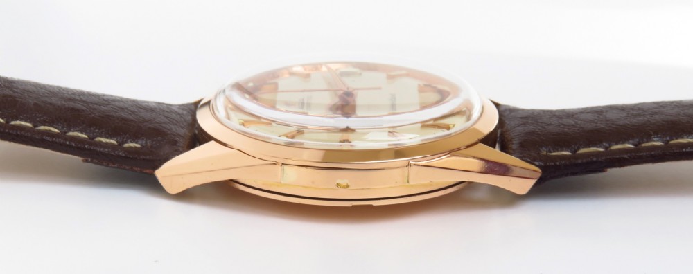 NEAR MINT ORIGINAL CONDITION SOLID 18CT 18K ROSE GOLD OMEGA SEAMASTER AUTOMATIC MENS VINTAGE WATCH C1962 View IX