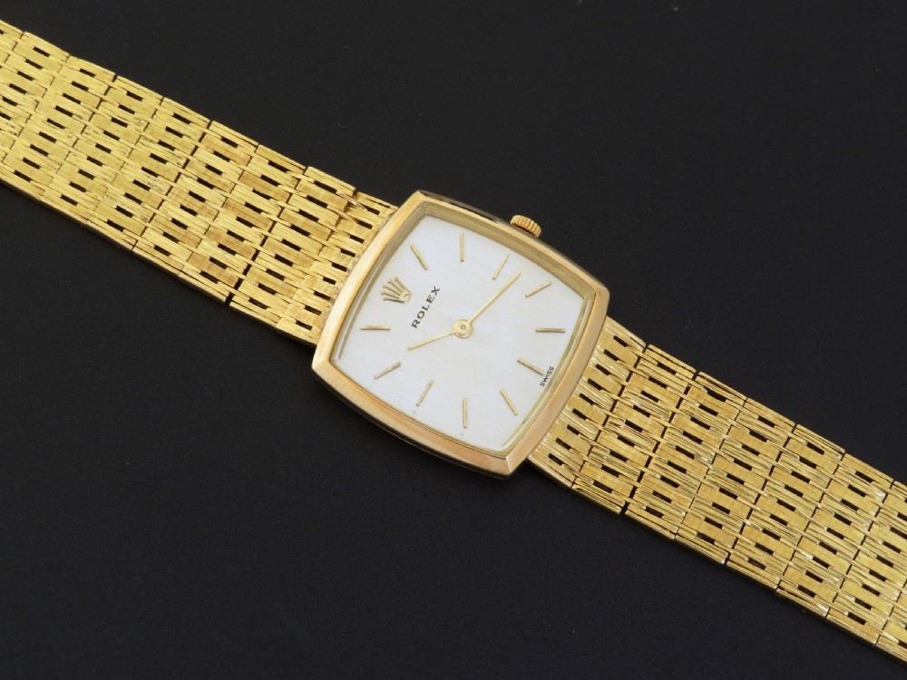 STUNNING LARGE SOLID 18CT 18K ROLEX LADIES COCKTAIL WATCH C1966 View VI