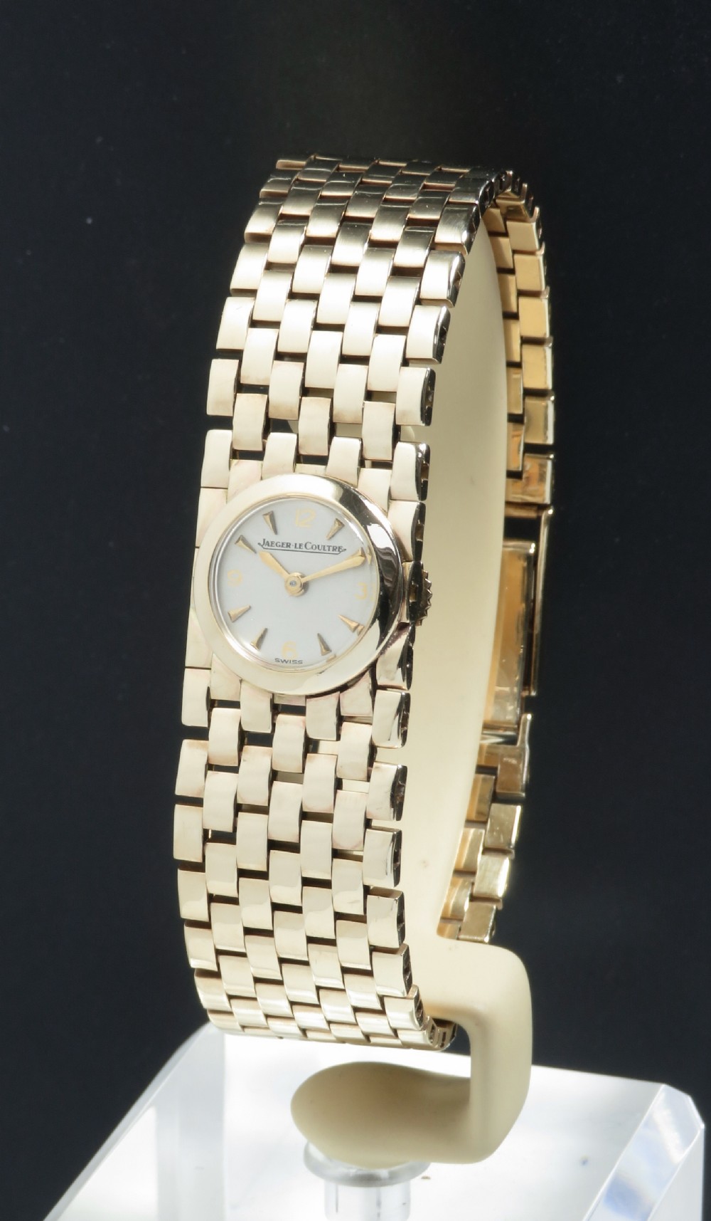 WONDERFUL HEAVY SOLID 9CT GOLD JAEGER-LECOULTRE LADIES COCKTAIL WATCH C1956