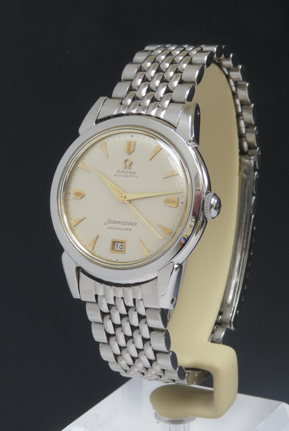 Original Omega Seamaster Bumper Automatic Calendar Mens Vintage Watch c1952