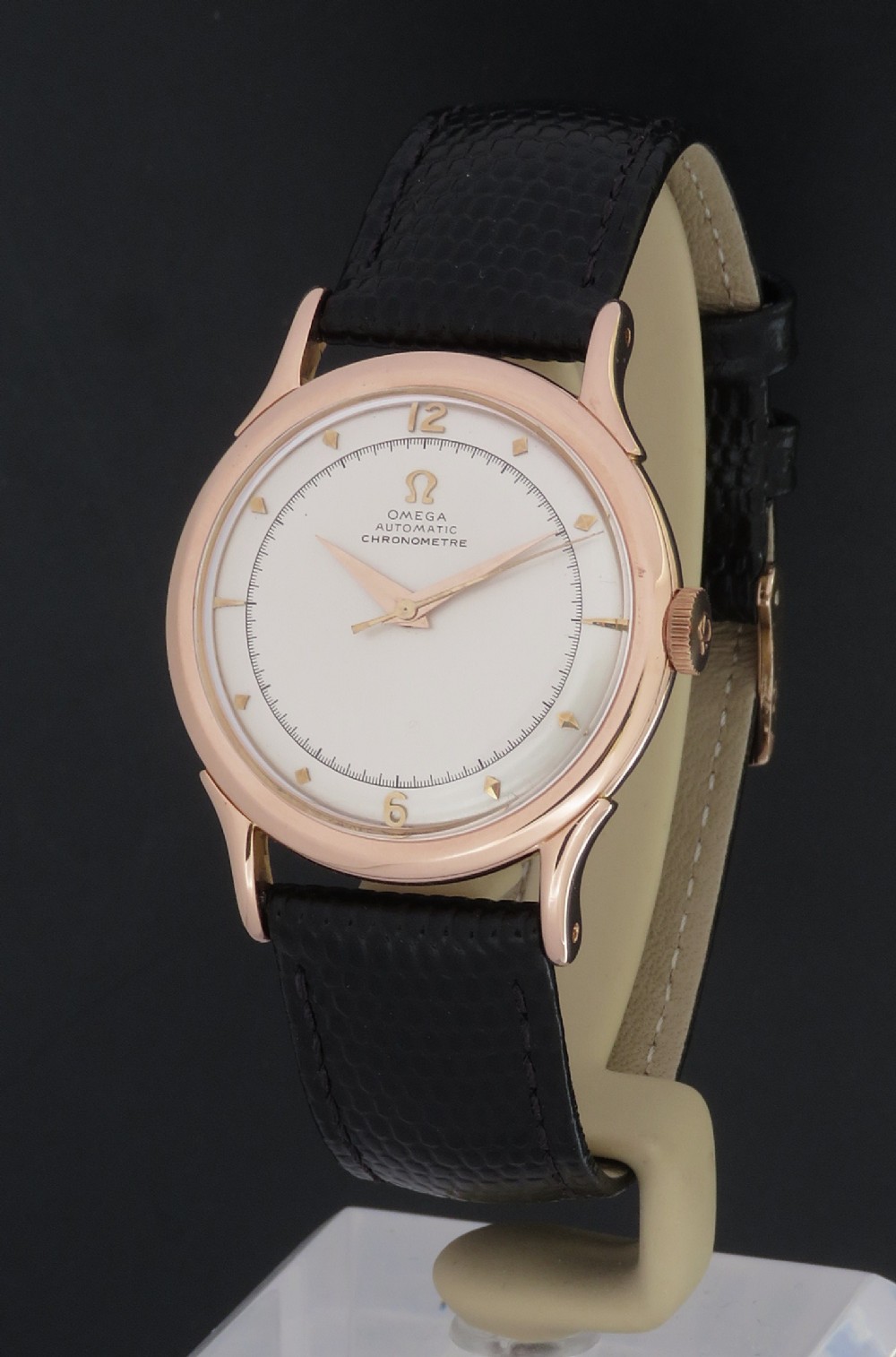 Extremely Rare Omega 18ct Rose Gold Automatic Chronometre c1950