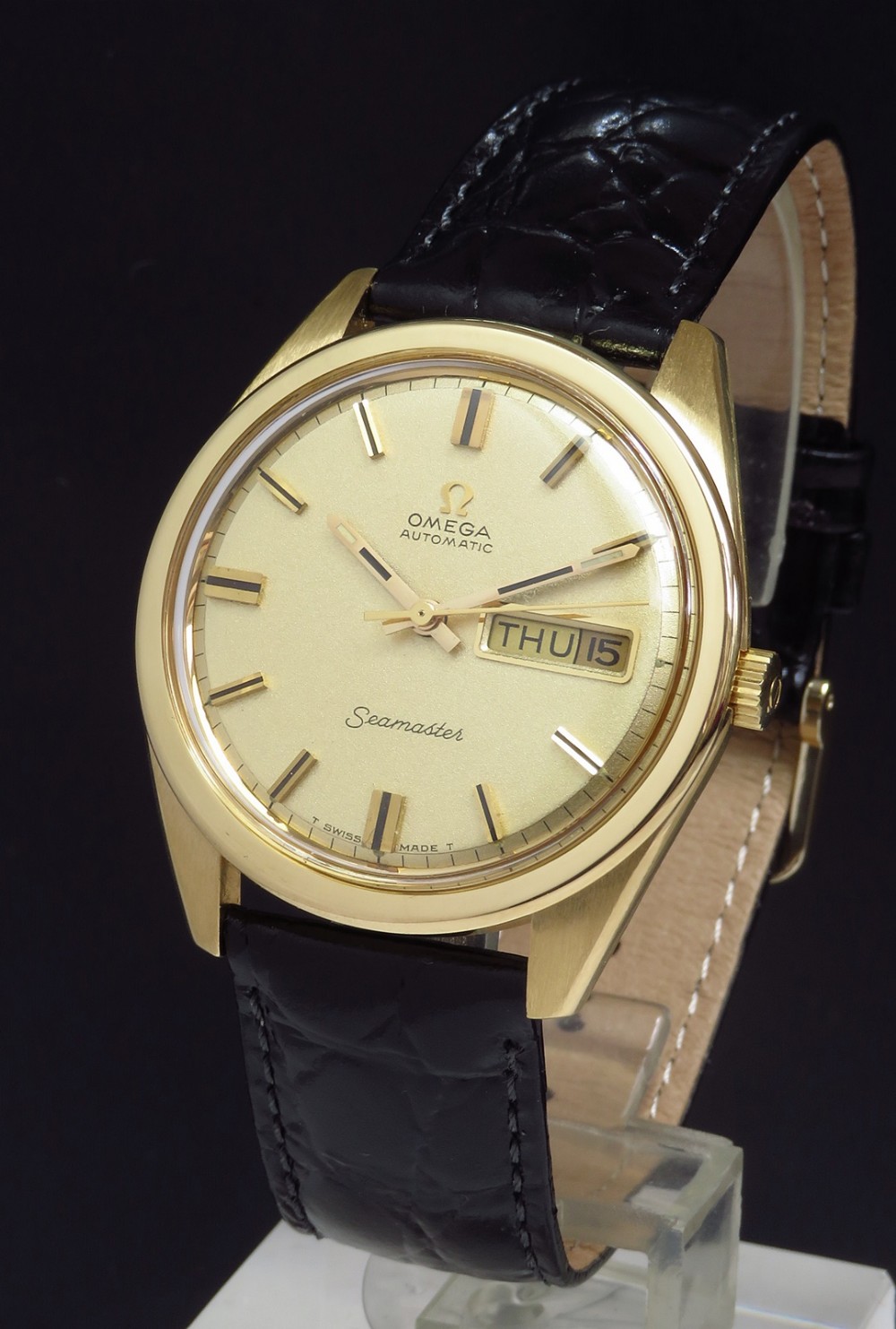 Solid 18ct Gold Omega Seamaster Automatic Daydate Oversize c1969