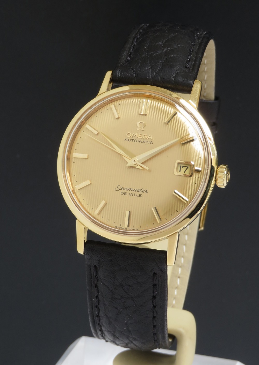 Very Rare Solid 18ct Gold Omega Seamaster De Ville Deluxe c1963