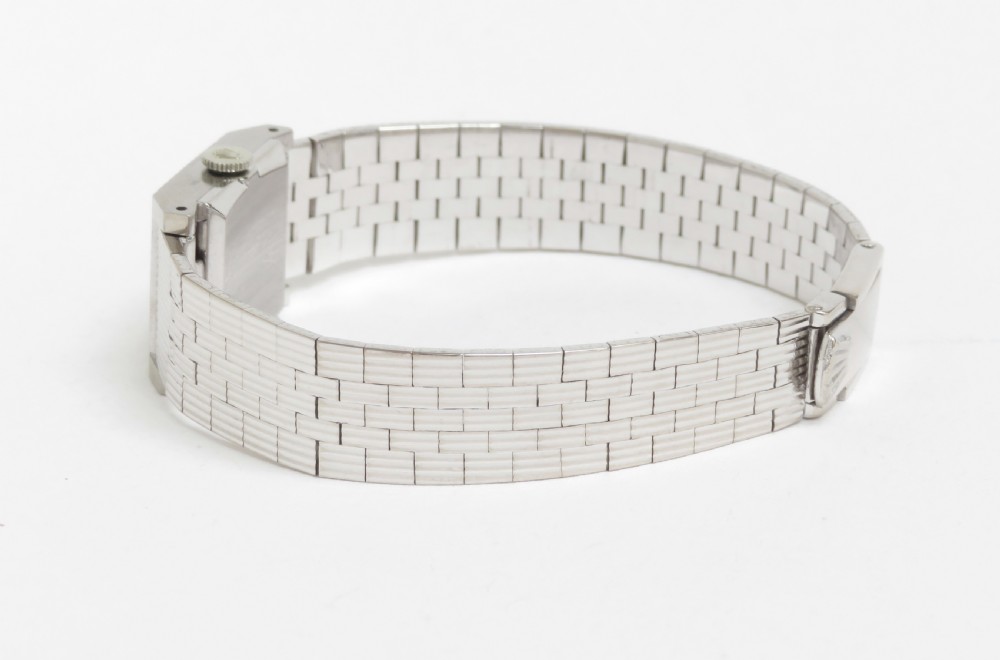 Solid 18ct White Gold Rolex Precision Cocktail Watch c1963-64 View VI