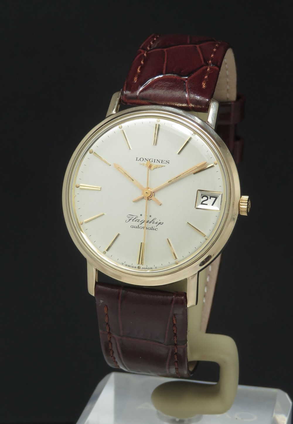 Solid 9ct Gold Longines Flagship Automatic c1965