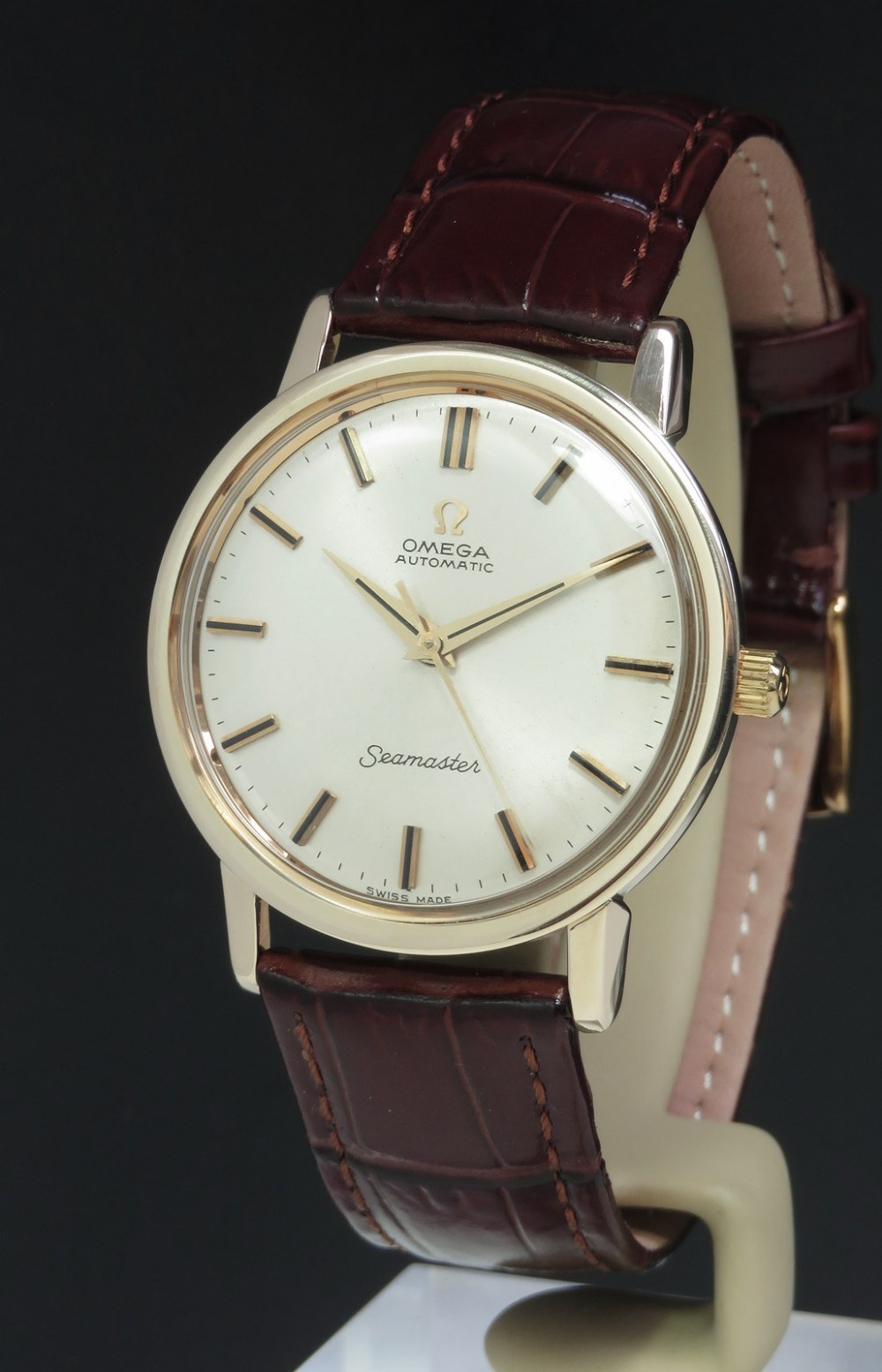 Solid 9ct Gold Omega Seamaster Automatic c1965 With Box and Papers