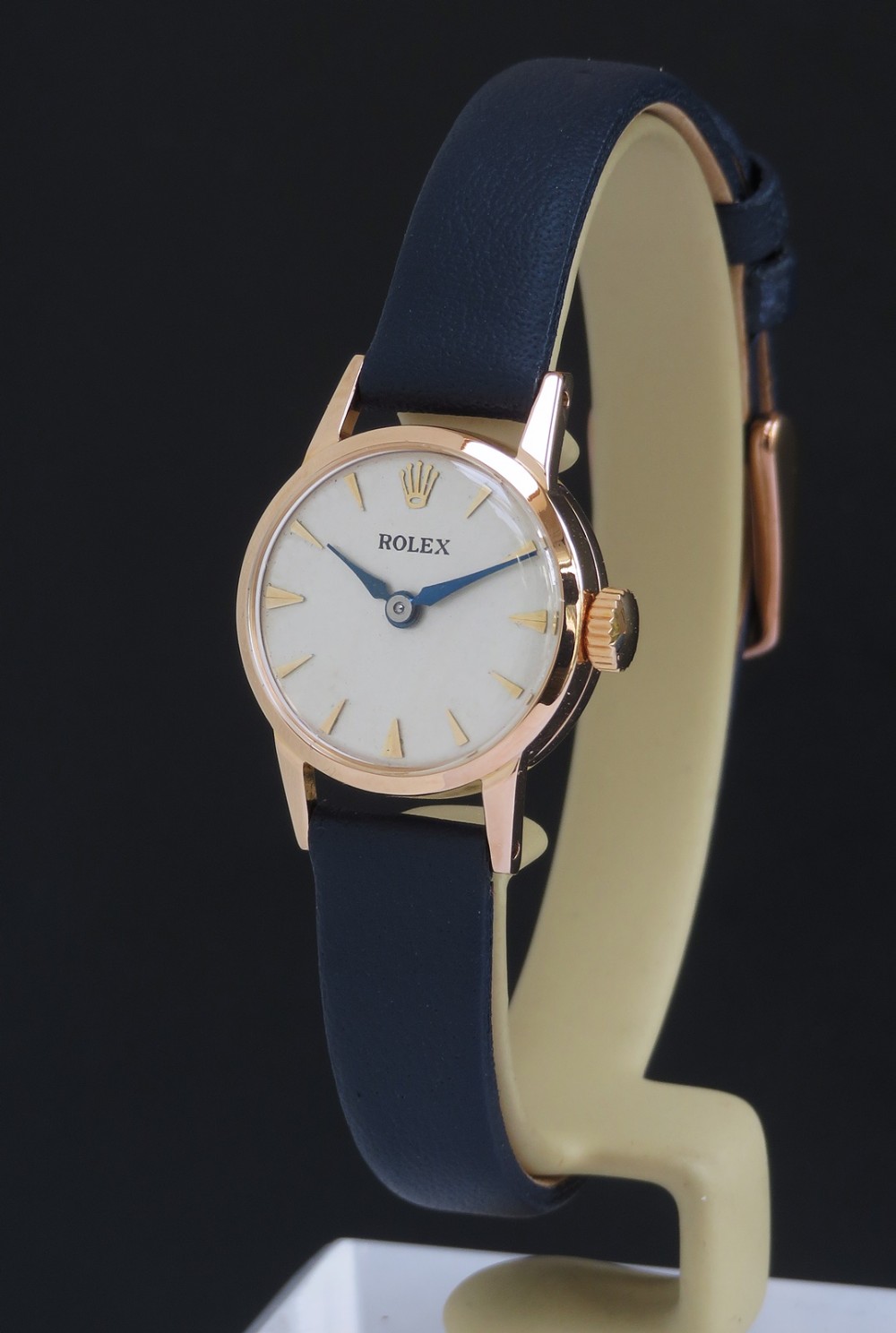 Solid 18ct Rose Gold Ladies Rolex c1962