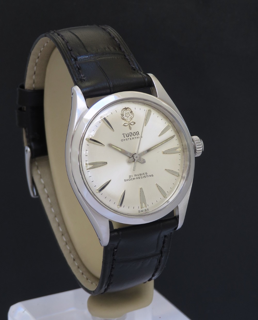 Very Rare Rolex Tudor Oysterthin Big Rose c1958