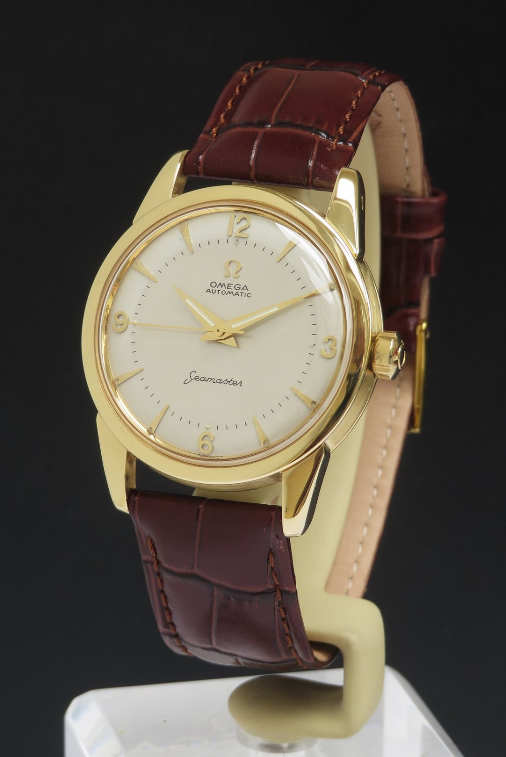 Heavy Solid 18ct Gold Omega Seamaster Automatic Mens Watch c1957