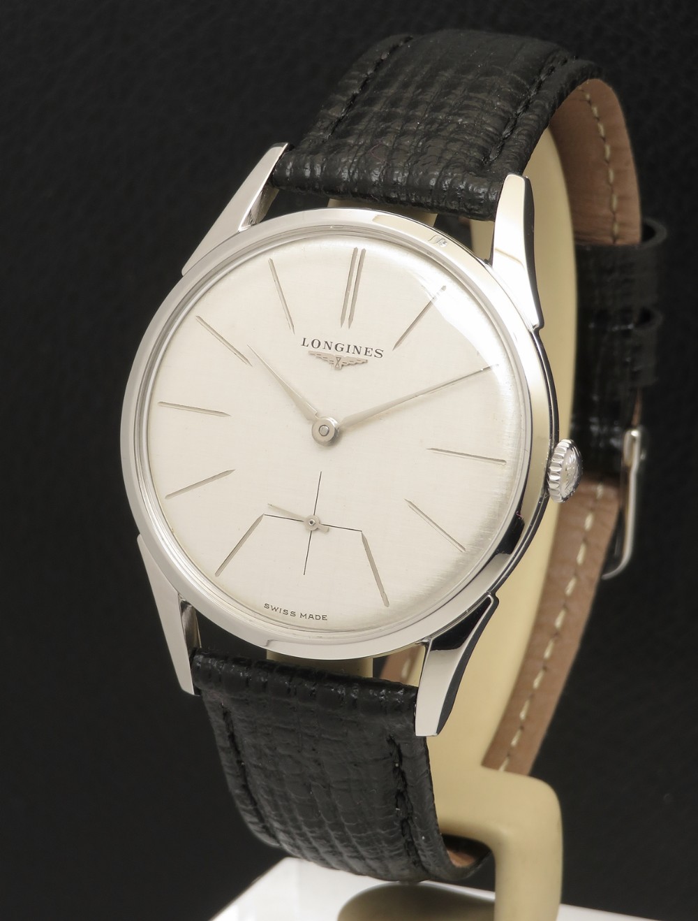 All Original Longines Linen Dial 12.68z Gents Watch c1959