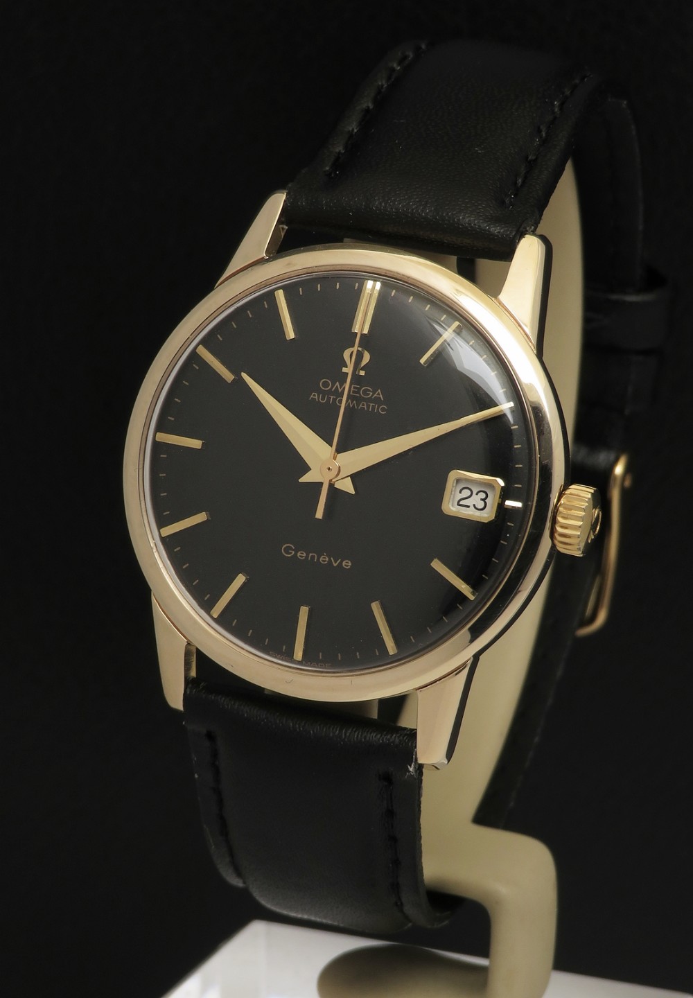 Solid 9ct Gold Omega Geneve Automatic Mens Watch c1962