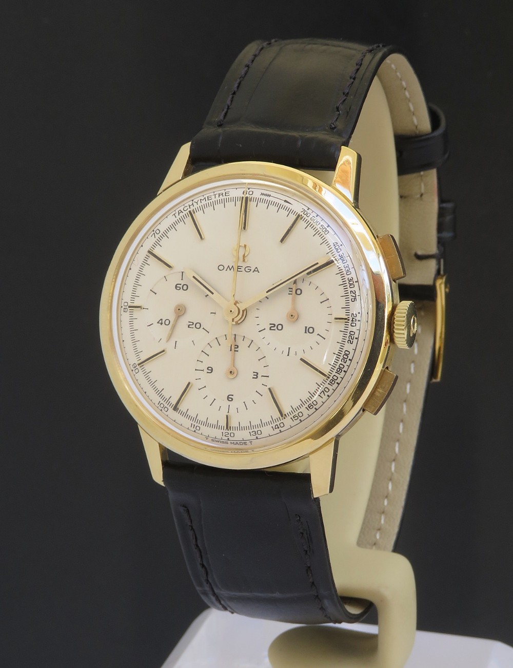 Solid 18ct Gold Omega Chronograph Calibre 321 With Inner and Outer Boxes c1966