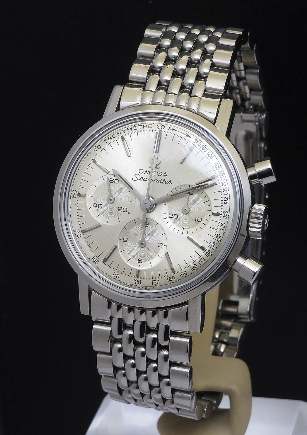 Superb Original Omega Seamaster Cal 321 Chronograph With Box From 1967