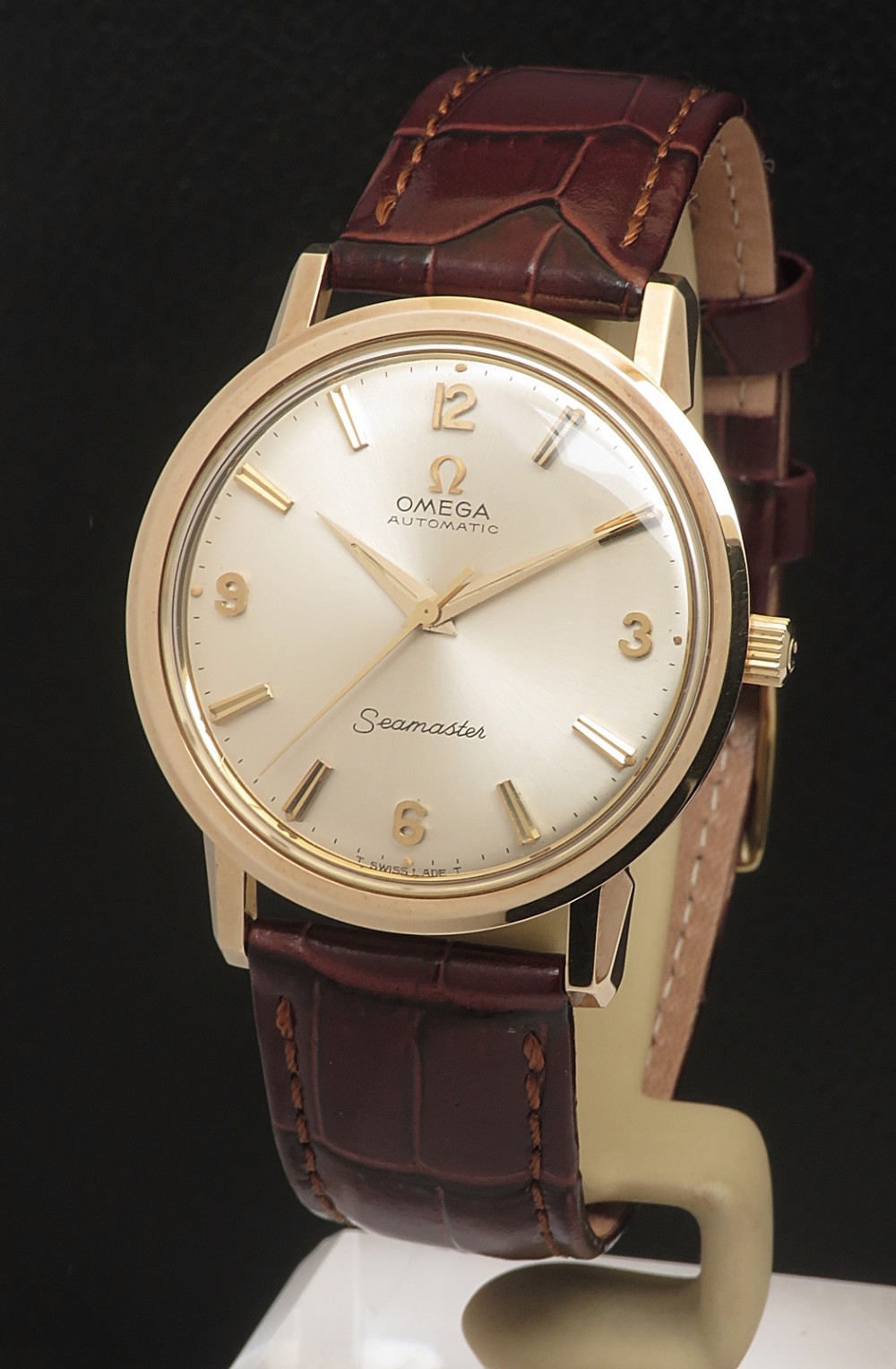 Mint Heavy solid 9ct gold Explorer Dial Omega Seamaster Automatic c1964