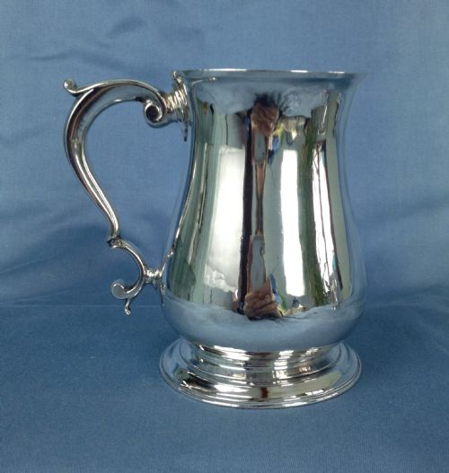 fig 1. George II Silver Beer Mug London 1753 Shaw & Priest 1 Pint Georgian C18th Tankard William