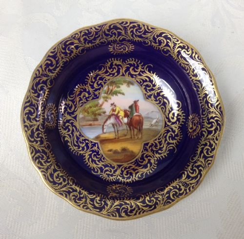 Meissen C19th Trinket Pin Dish Old Master Painted Scene C.1880
