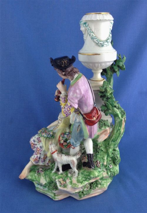 fig 1. 18thC Derby The Pastoral Fountain Group N12 Large Figural Group Patch Period William Duesbury c.1772