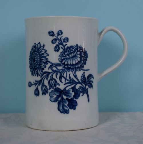 Stunning Large 6" Worcester Tankard Mug First Period Natural Sprays C.1770 Dr Wall