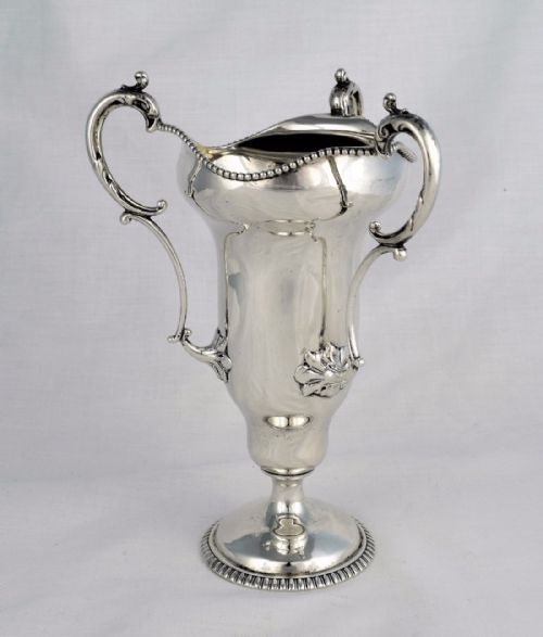 fig 1. Unusual Sterling Silver Art Nouveau Tyg Vase Goblet American Jos Felrath Chalice Cup c.1900