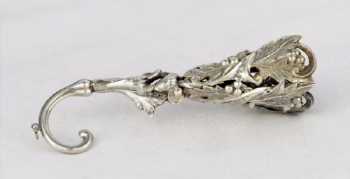 Victorian Silver Tussie Mussie Nosegay Posy Holder C.1850