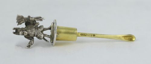 Silver the Trusty Servant Cayenne Pepper Spoon Winchester College Edwardian F.j. Ross