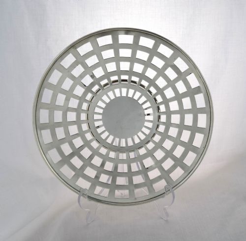 Stunning American Silver Pierced Dish 1920s Woodside Sterling Co. Lattice Tazza Comport Bread Basket